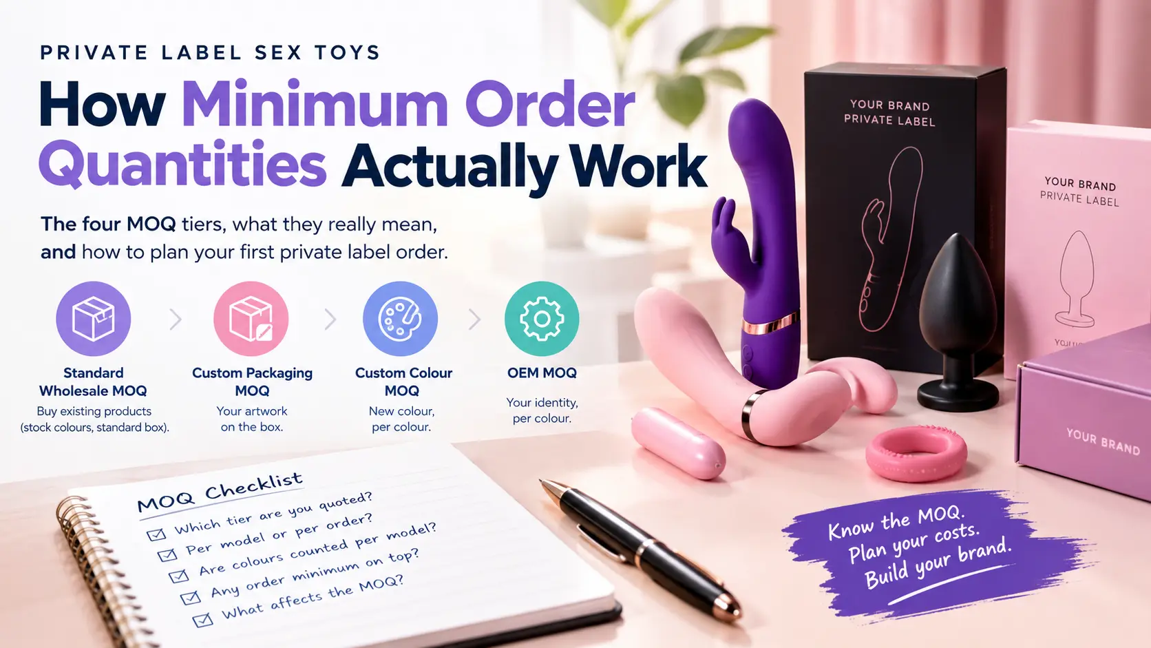 Private label sex toys and minimum order quantity tiers for wholesale buyers